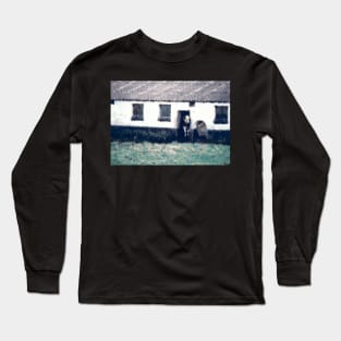 Stable with cow. Long Sleeve T-Shirt